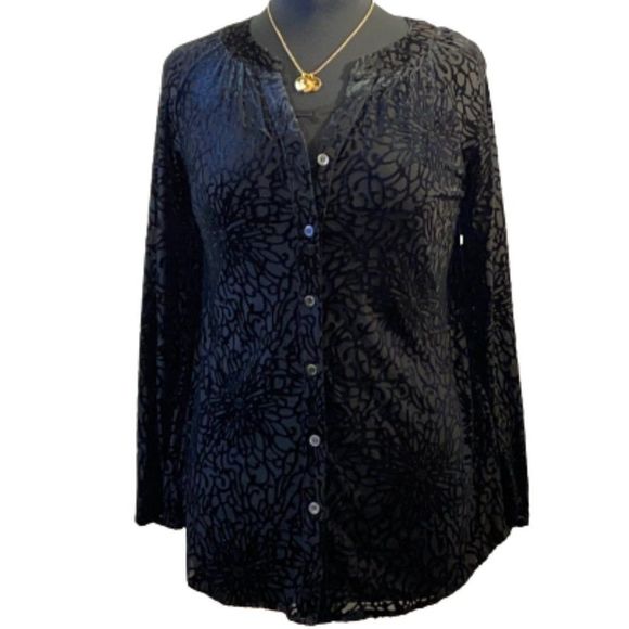 intro. Tops - 🆕Intro. Stretch Petite Black Top size PM